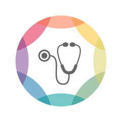 Naklejka na meble farbiges Icon - Stetoskop