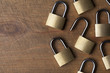 Padlock background. Security and safety concept