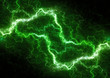 Green power, plasma and energy lightning background, ecology concept