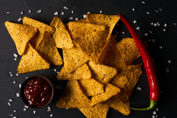 Wall Mural - Classic Nachos corn chips