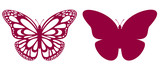 Fototapeta Motyle -  Butterfly For Laser Cutting