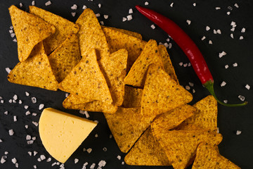 Wall Mural - Triangular Nachos chips