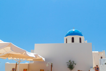 Wall Mural - Architecture of Oia village on Santorini island, Greece