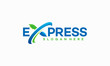 Fast Forward Express logo designs vector, Modern Express logo template