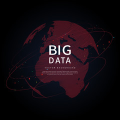 Wall Mural - Big data of future technologies, computer generated abstract background