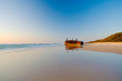 The Maheno Shipwreck on Fraser Island's 75 mile beach at sunrise