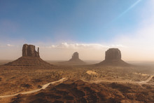 USA, Utah, Monument Valley During A Summer Day