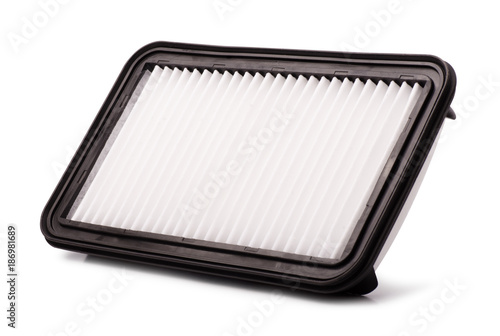 Fotografie, Obraz Flat engine air filter in a plastic case