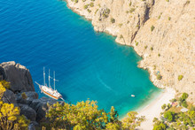Butterfly Valley Sea View And Boat Oludeniz,Turkey