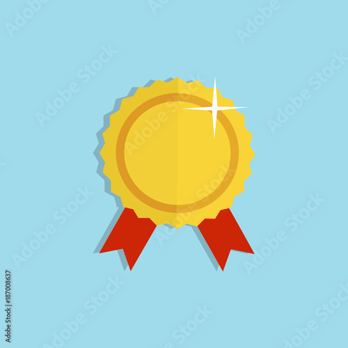 Fotografía Gold reward winner icon. Vector illustration