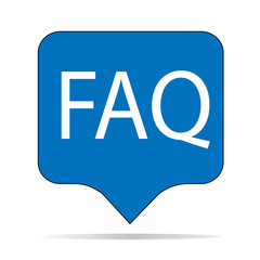 Wall Mural - faq icon on white background. faq sign. flat style. frequently asked questions symbol.