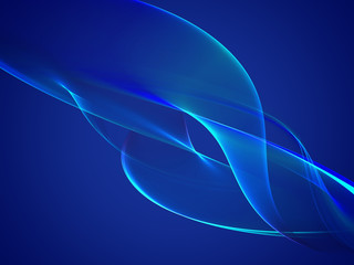      Abstract wave on blue background 