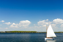 Sail Boat In St Michaels, Eastern Shore, Talbot County, Maryland