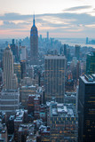 Fototapeta Miasta - New York City - View from the Top Of The Rocks - Empire State Building