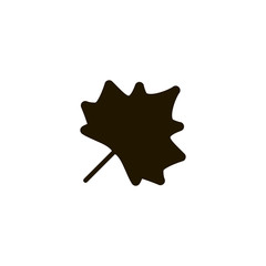 Sticker - leaf icon. sign design