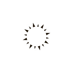 Poster - sun icon. sign design