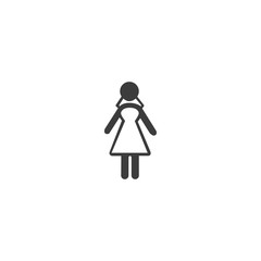 Poster - woman icon. sign design