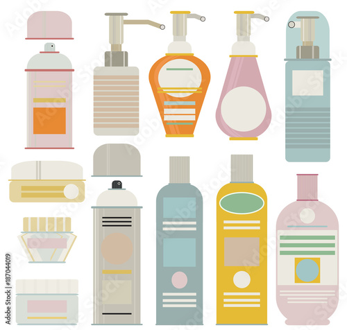 A Collection Ofcleaning Supplies And Forms A Bottle A Bottle A