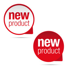 Sticker - New product label tag sign