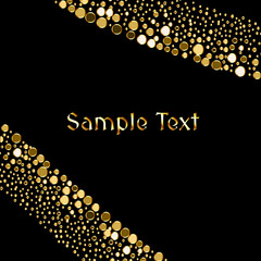 Poster - Vector Enchanting Gold Grainy Background