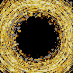 Wall Mural - Yellow shining Ring with Bokeh Effect   - Vector Hank
