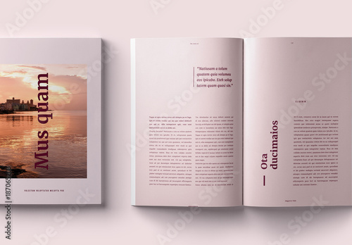 Elegant Magazine Layout Buy This Stock Template And Explore Similar Templates At Adobe Stock Adobe Stock