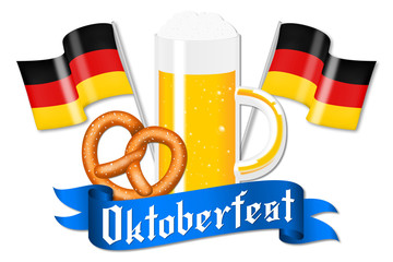 Canvas Print - Oktoberfest - horizontal illustration