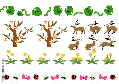 野兎と春の素材集 春の生物 春の植物 シーズンのイラスト Stock Vector Adobe Stock 野兎と春の素材集 春の生物 春の植物 シーズンのイラスト Stock Vector Adobe Stock