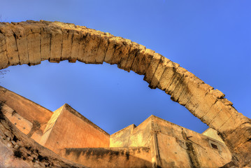 Canvas Print - Ruins of the Roman temple in el Kef, Tunisia