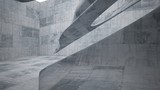 Fototapeta Sypialnia - Empty dark abstract concrete smooth interior . Architectural background. 3D illustration and rendering