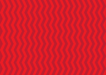 Canvas Print - Red Zig Zag Pattern