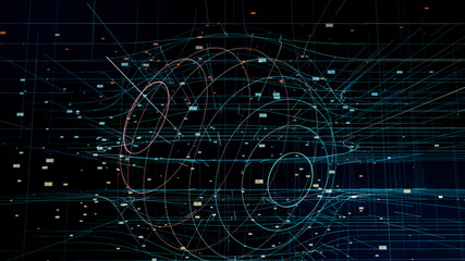 Global network concept. Abstract computer graphics.