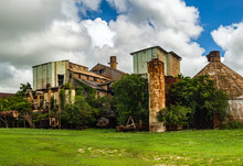 Abandoned Old Koloa Sugar Mill In Kauai, Hawaii
