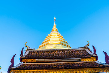 Beautiful architecture at Wat Phra That Doi Suthep in Chiang Mai