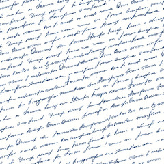 Poster - Seamless background pattern. Imitation of a abstract vintage lettering. Unreadable text.