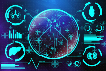 Wall Mural - medical screen background