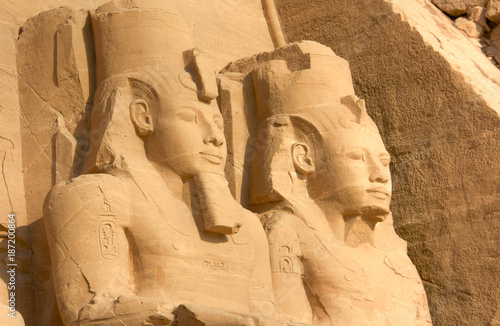 Fotografie, Obraz Colossal statues of Ramses II, Abu Simbel, Nubia, Egypt