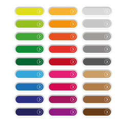 Empty web button set vector