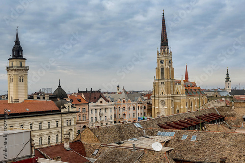 Fotografie, Obraz Roman Catholic Cathedral in Novi Sad, Serbia