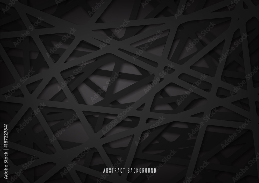 Black abstract background with dark concept.Vector Illustration. Stock ...