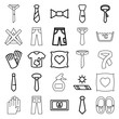 © HN Works - Fabric icons. set of 25 editable outline fabric icons