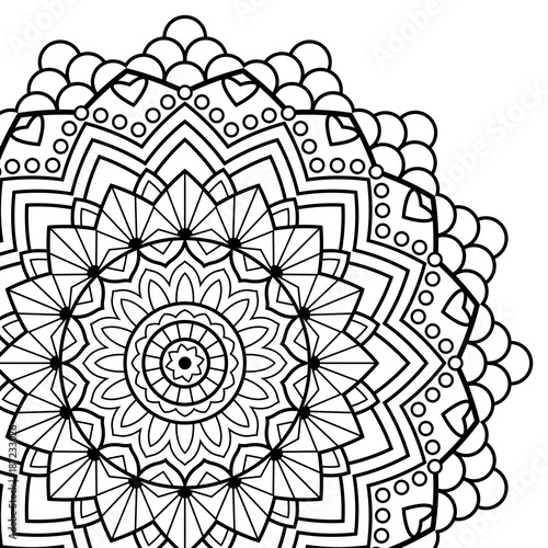 Coloring Book Pages Mandala Indian Antistress Medallion