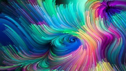 Wall Mural - Virtual Life of Liquid Color