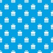 © ylivdesign - Gift box with ribbon bow pattern seamless blue
