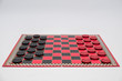 Checkers black and red