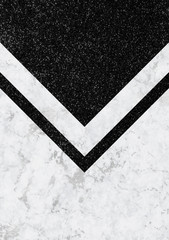 Wall Mural - Minimalist marble background with solid color geometry. Trendy geometric poster.