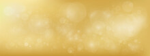 Luxury Gold Bokeh Vector Image For Background.
