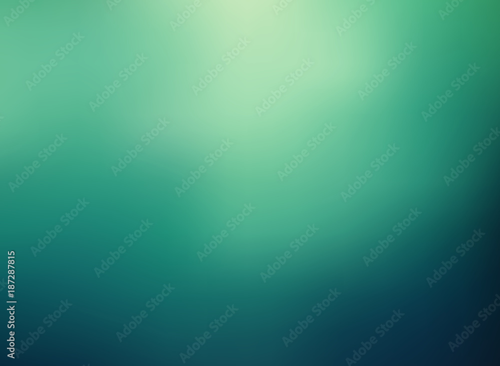 Abstract green color gradient blurred background. - obrazy, fototapety, plakaty 