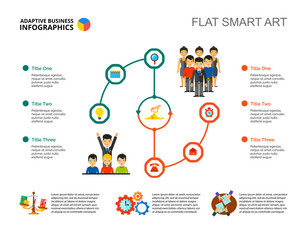 Canvas Print - Workflow Infographic Slide Template