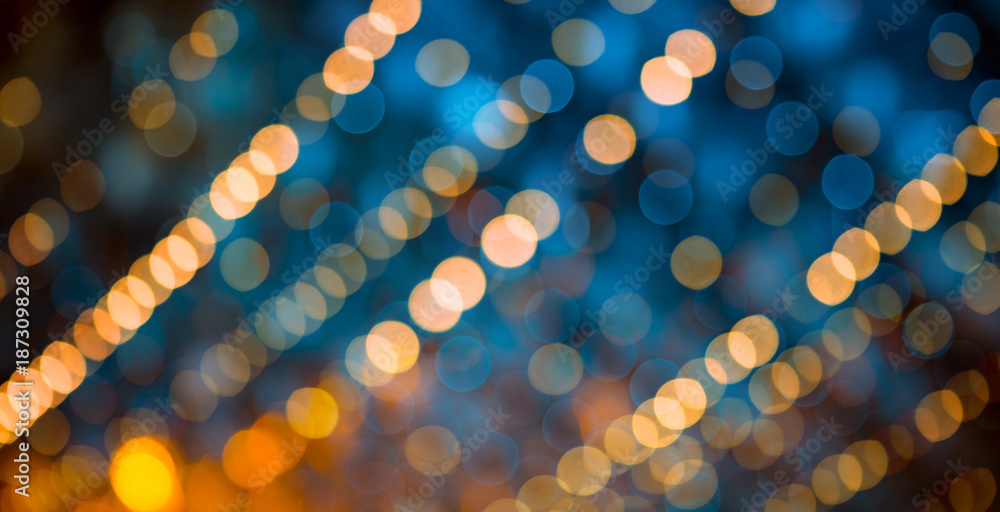 Beautiful abstract Background with bokeh lights. - obrazy, fototapety, plakaty 